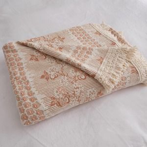 Vintage Bedding Vintage Bates Fringed Bedspread Preshrunk Twin